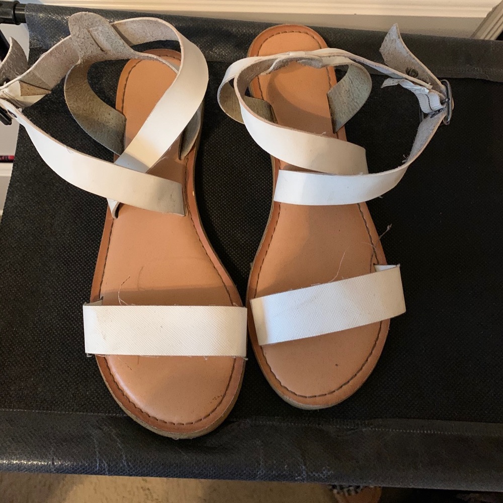 White Strappy Sandals